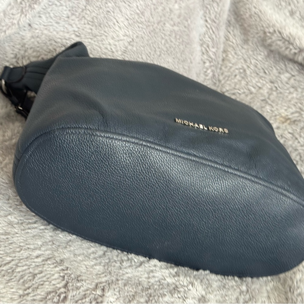 Michael Kors Dark Blue Leather Bag